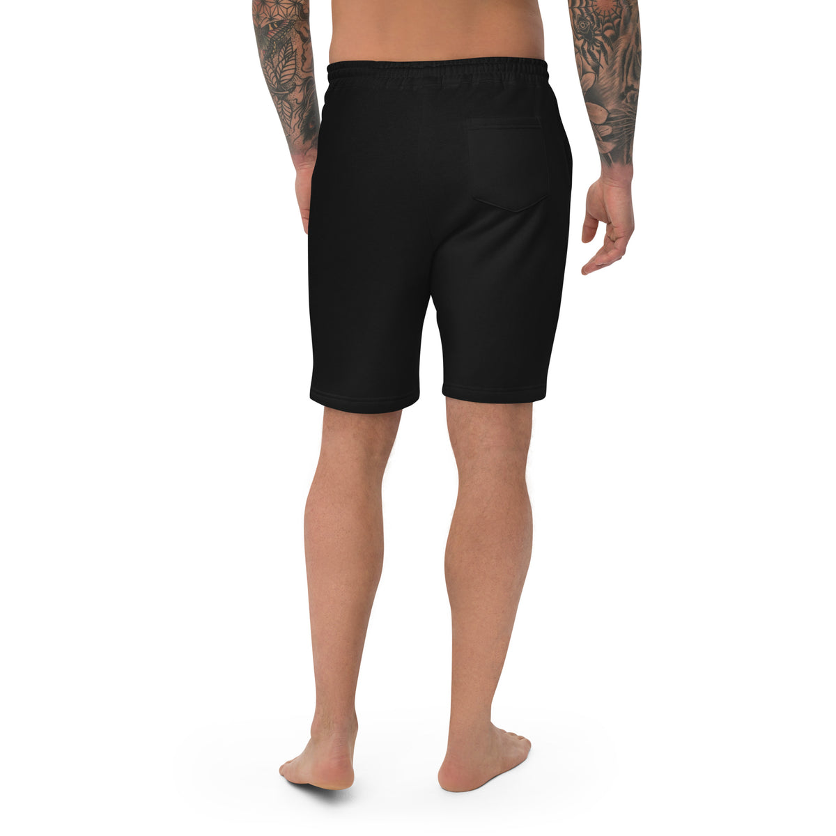 White O.Z Logo Chill Men's Extra Comfort fleece shorts