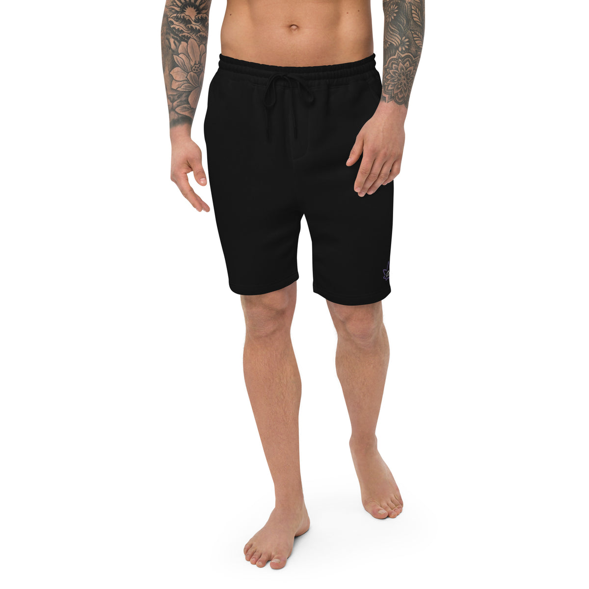 White O.Z Logo Chill Men's Extra Comfort fleece shorts