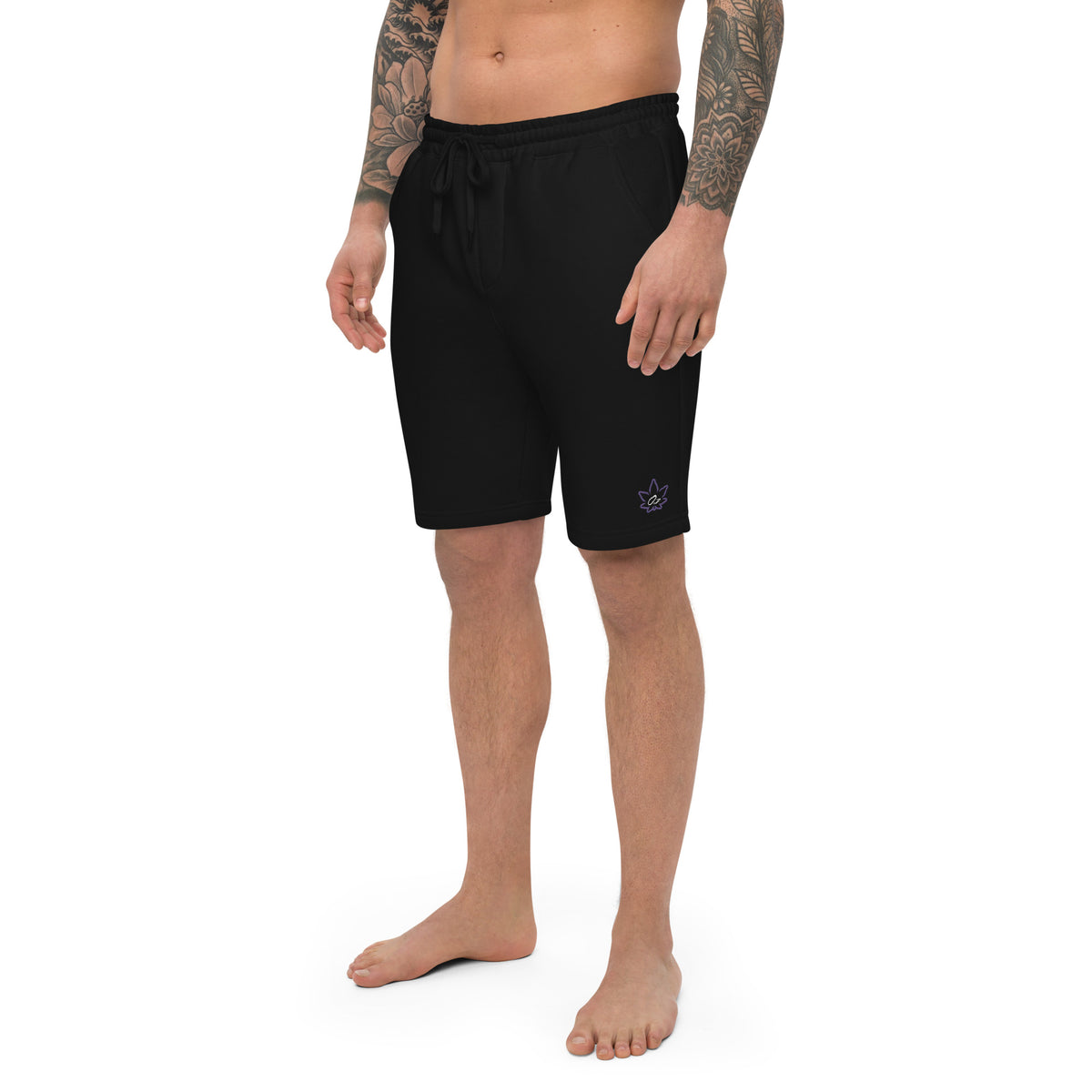 White O.Z Logo Chill Men's Extra Comfort fleece shorts