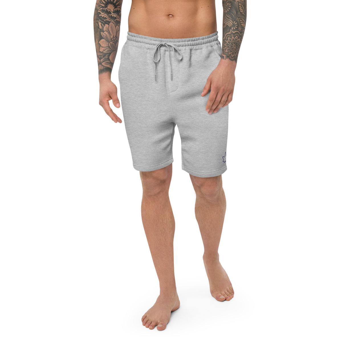 White O.Z Logo Chill Men's Extra Comfort fleece shorts