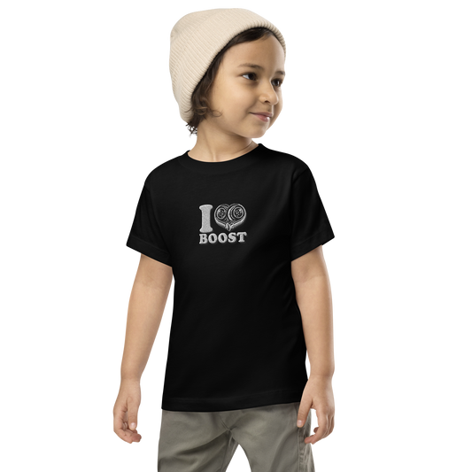 Toddler Short Sleeve Tee ( Embroidery I <3 Boost