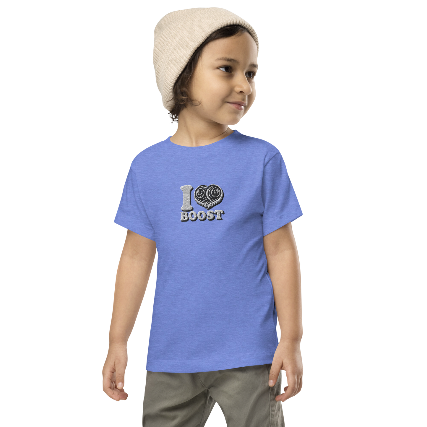 Toddler Short Sleeve Tee ( Embroidery I <3 Boost