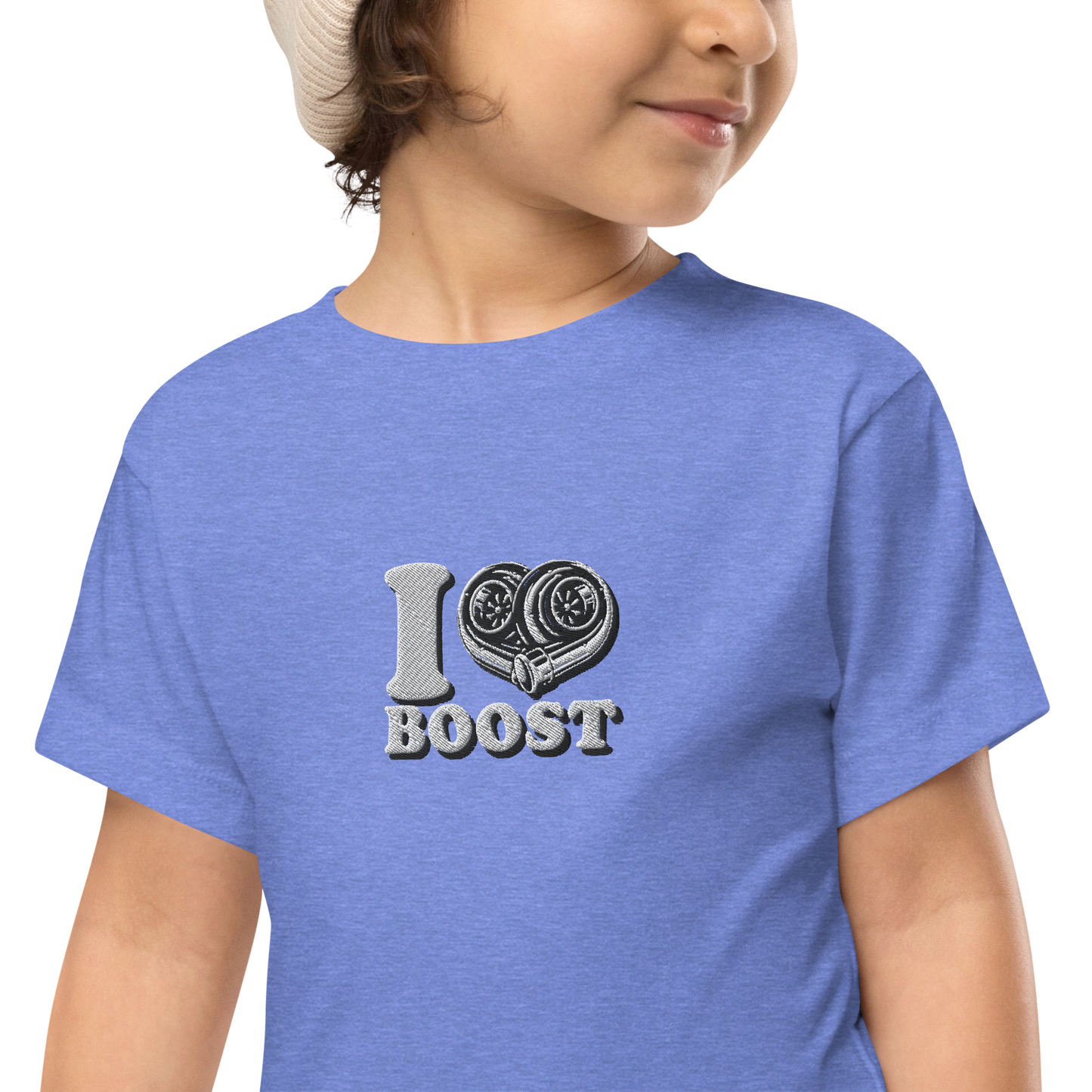 Toddler Short Sleeve Tee ( Embroidery I <3 Boost