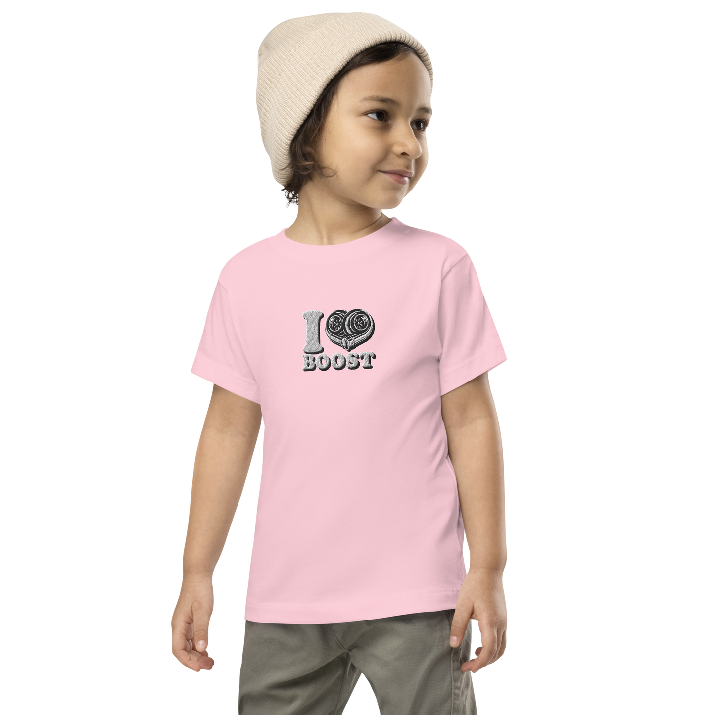 Toddler Short Sleeve Tee ( Embroidery I <3 Boost