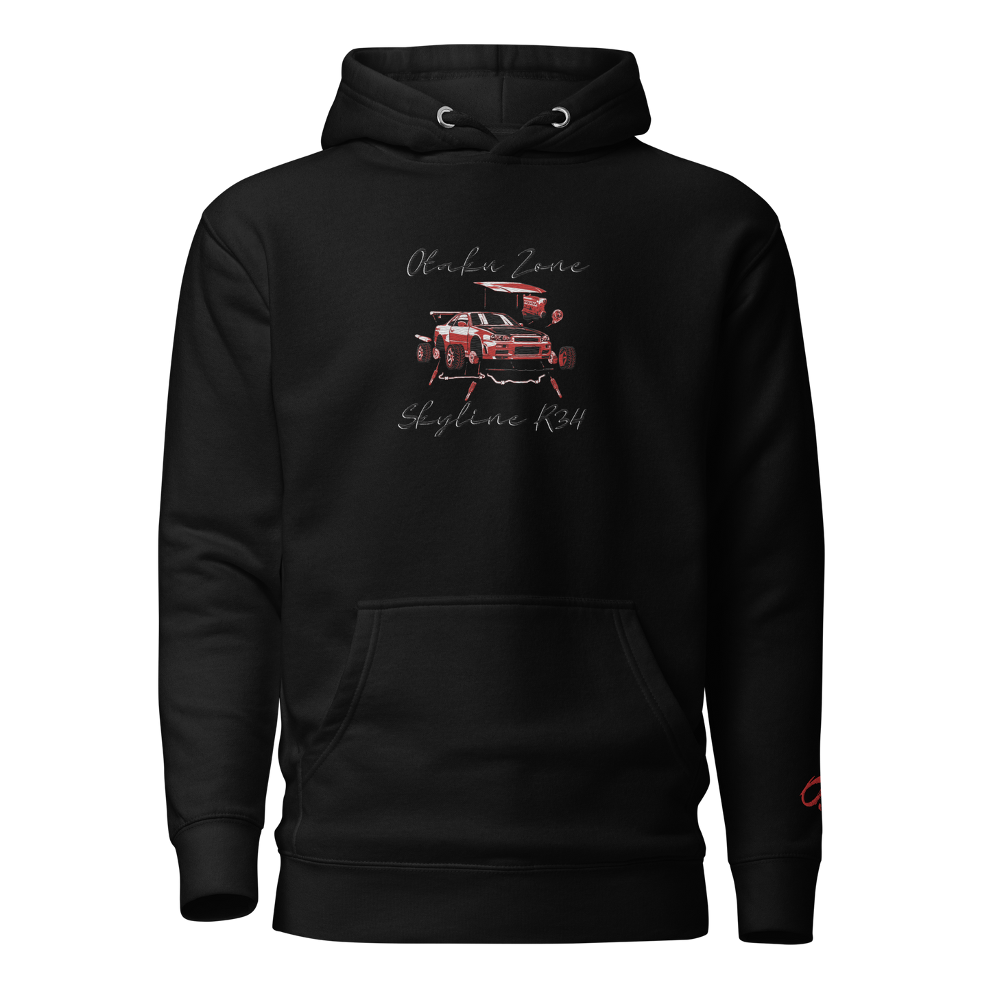 R34 Skyline Embroided Hoodie