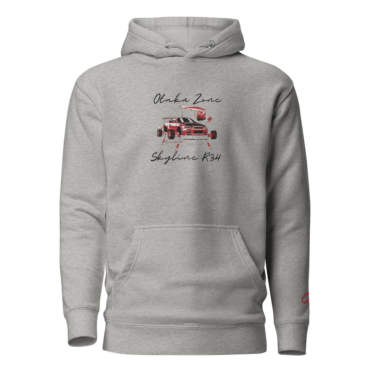 R34 Skyline Embroided Hoodie