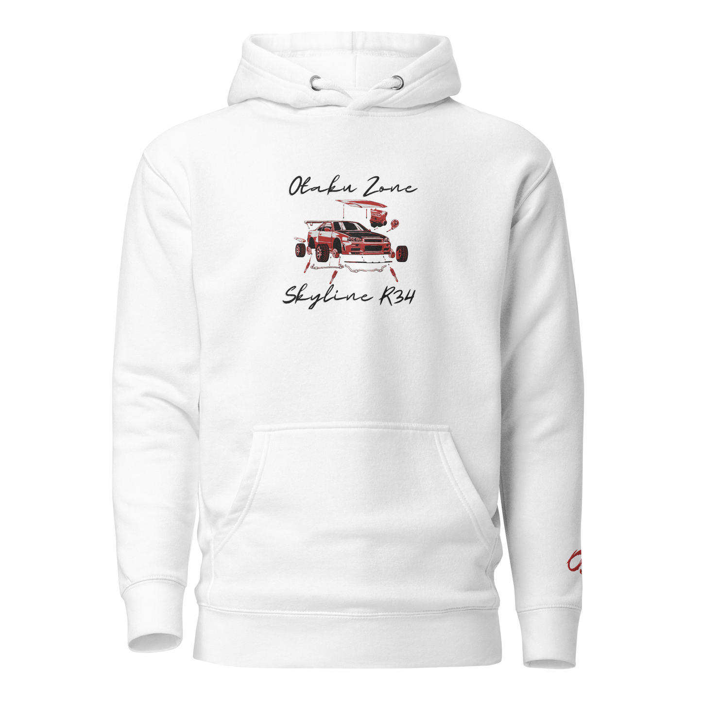 R34 Skyline Embroided Hoodie