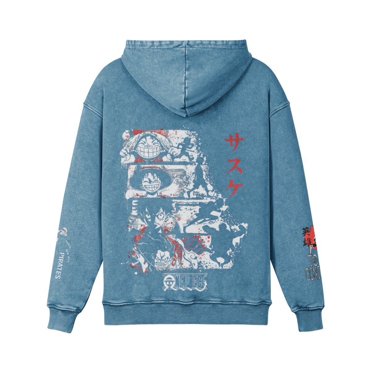 MONKEY D. LUFFY VINTAGE HOODIE XtraPrint