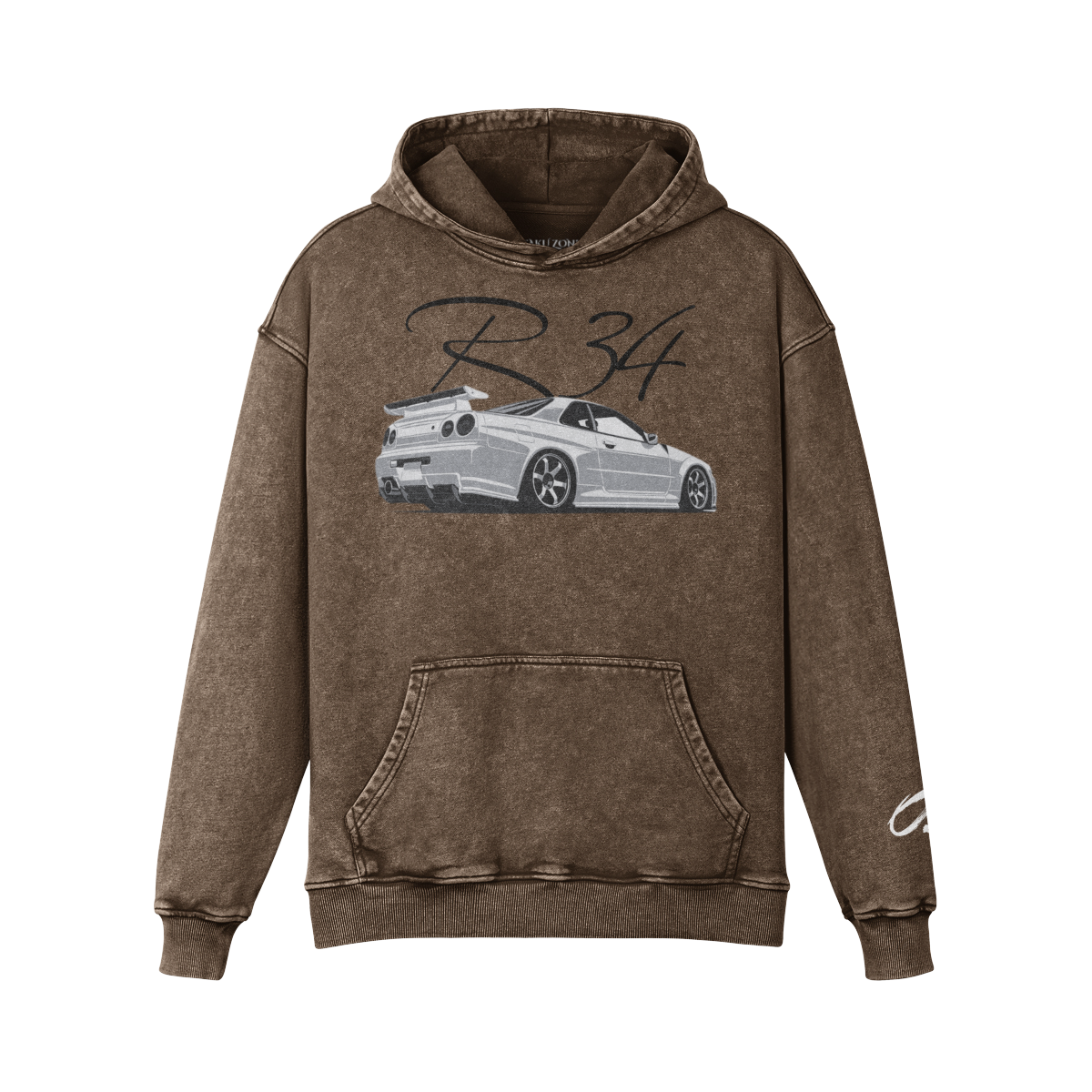 R34 Vintage Wash Hoodie